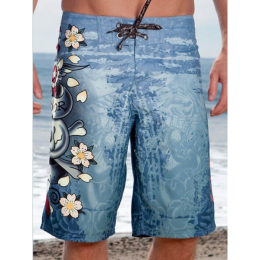 Ed Hardy Mens beach pants inblue,Ed Hardy Shorts Online