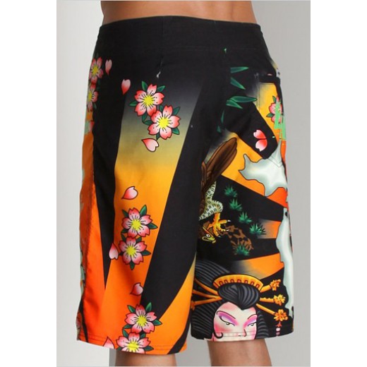 Ed Hardy Mens beach pants in black,Ed Hardy Shorts Outlet Sale
