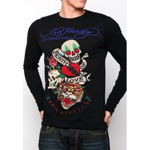 Men's ED Hardy long sleeve T-shirts,Ed Hardy Long Tee free delivery