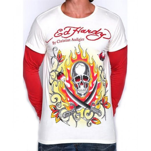 Men's ED Hardy long sleeve T-shirts,Ed Hardy Long Tee outlet stores