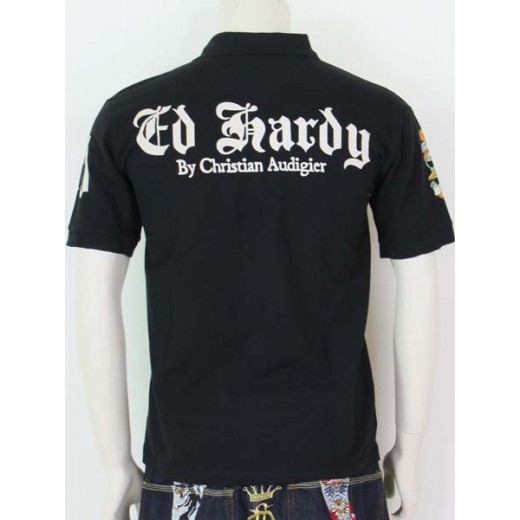 Ed Hardy Short Sleeve T-shirt TRUE TO LOVE black