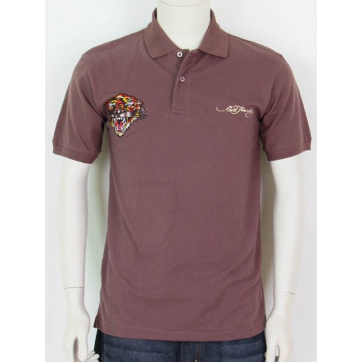 Ed Hardy Short Sleeve T-shirt TIGER brown