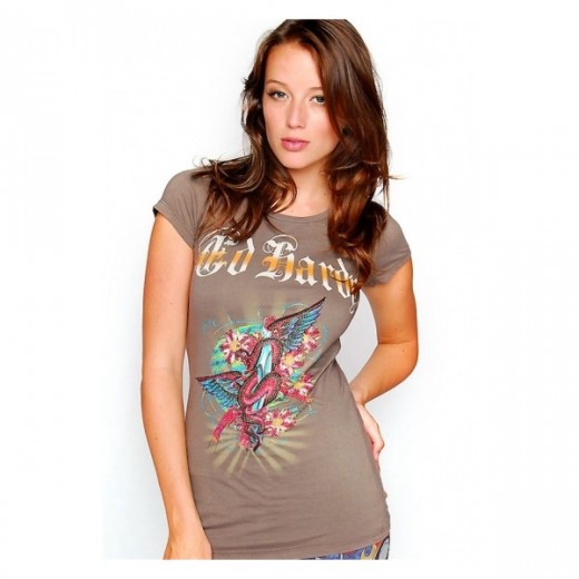 Snake Storm Platinum Tee,cheapest Ed Hardy online price
