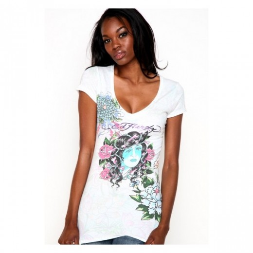Beauty Specialty V-Neck Tunic,Ed Hardy new collection